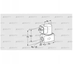 VG 6R05Q6 (85230040) Запорный газовый клапан Kromschroder