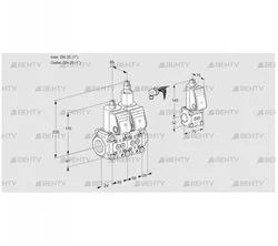 VCS2E25R/25R05NLWR/PPPP/PPZS (88102842) Сдвоенный газовый клапан Kromschroder