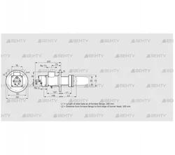 BIC 50HG-300/335-(38)D (84030142) Газовая горелка Kromschroder