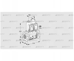 VCS780F05NLWGR3E/PPPP/PPPP (88204357) Сдвоенный газовый клапан Kromschroder