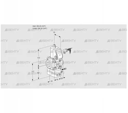 VAG120R/NWAE (88000427) Газовый клапан с регулятором соотношения Kromschroder