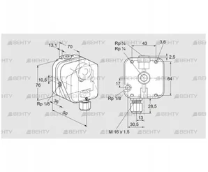 DG 150UG-3K2 (84447528) Датчик-реле давления газа Kromschroder