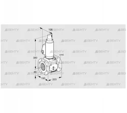 VAS7T80A05LQSLB/PP/PP (88203291) Газовый клапан Kromschroder