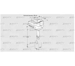 IBH40Z01A/20-07W2E (88303217) Дроссельная заслонка Kromschroder